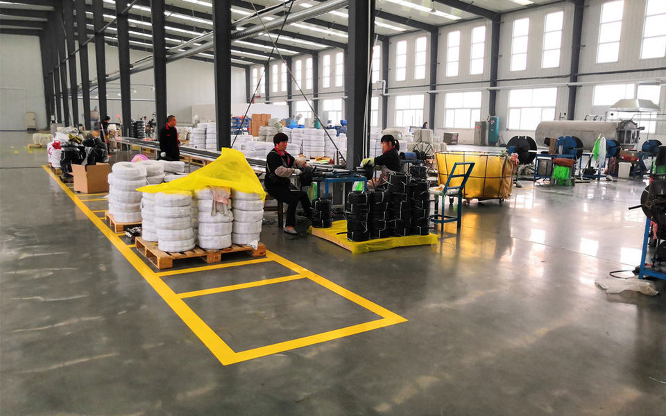 Hangzhou Paishun Rubber &amp; Plastic Co., Ltd 공장 생산 라인