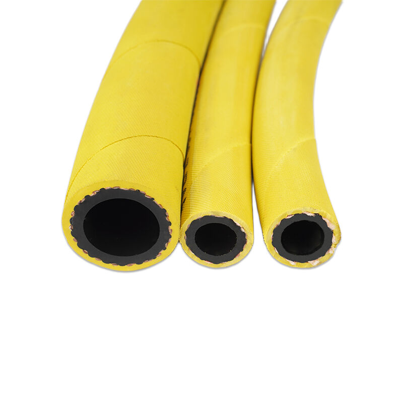 석유 저항성 니트릴 튜브 및 고강도 섬유 보강재를 갖춘 산업용 다목적 고무 호스 (광산 장비용)